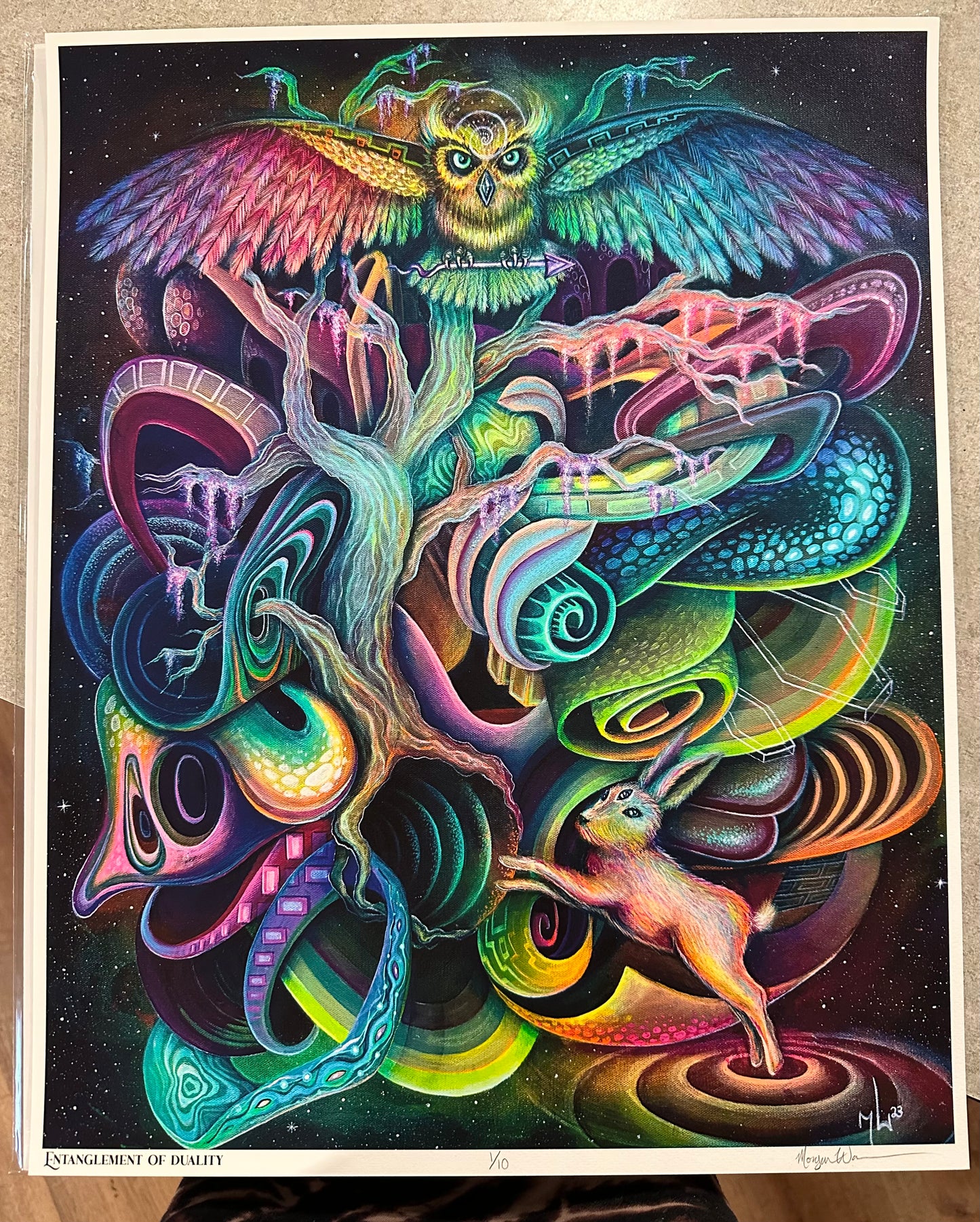 Entanglement of Duality Giclee Print