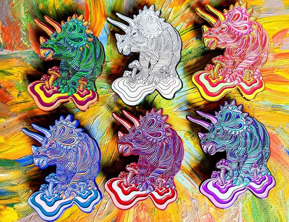 Dino-Trip Enamel Pins
