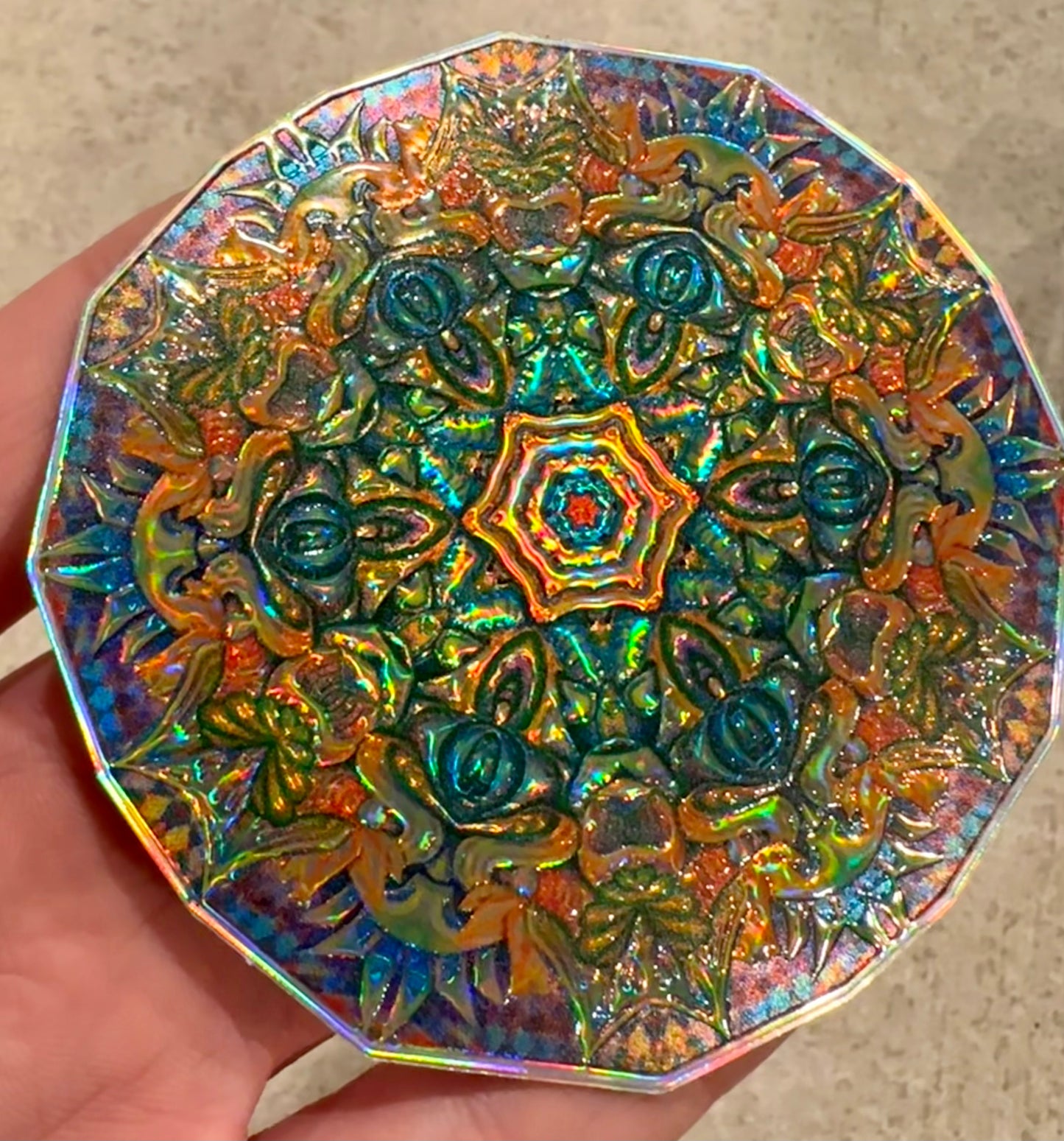 Mandala Holographic Sticker