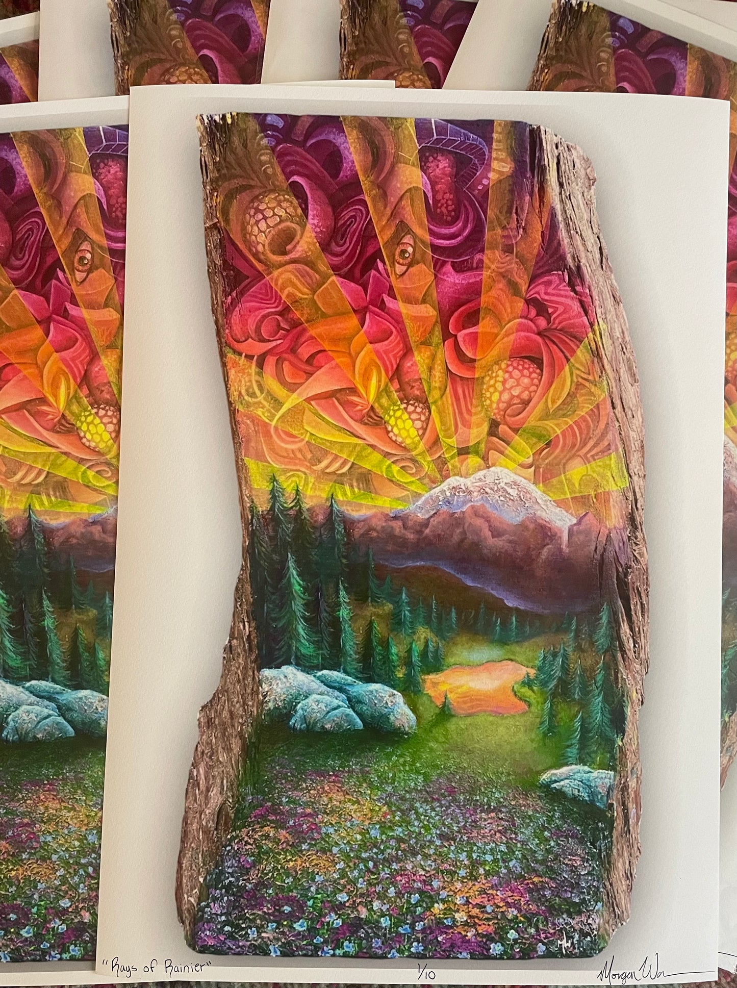 Rays of Rainier GicleeLimited Edition Print