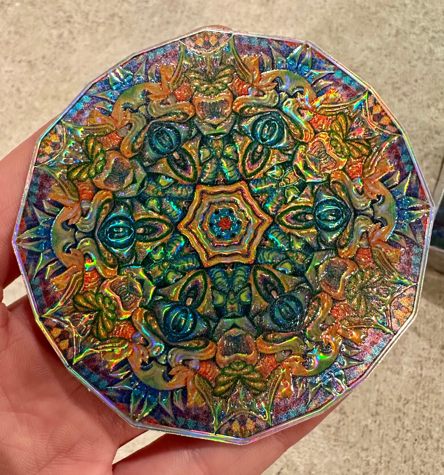 Mandala Holographic Sticker
