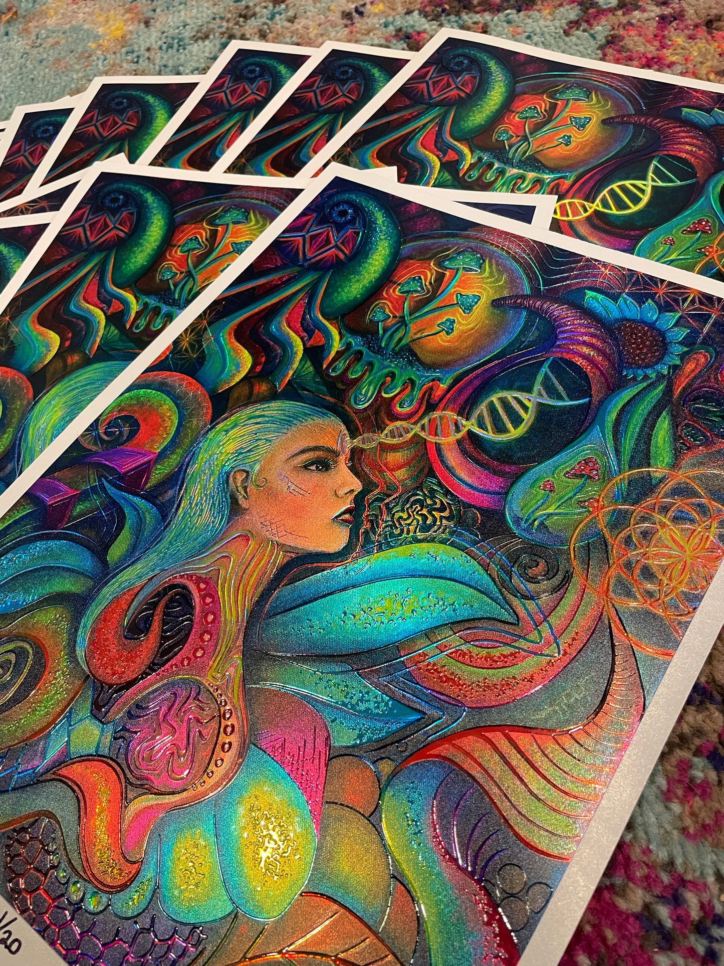 Mother Gaia Holographic Limited Edition Prints
