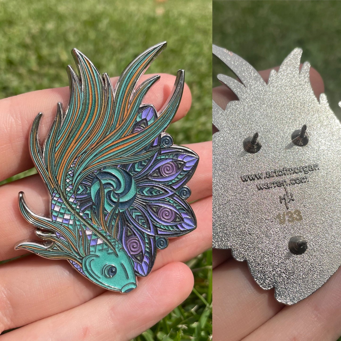 Swimming Through Time Soft Enamel Pin
