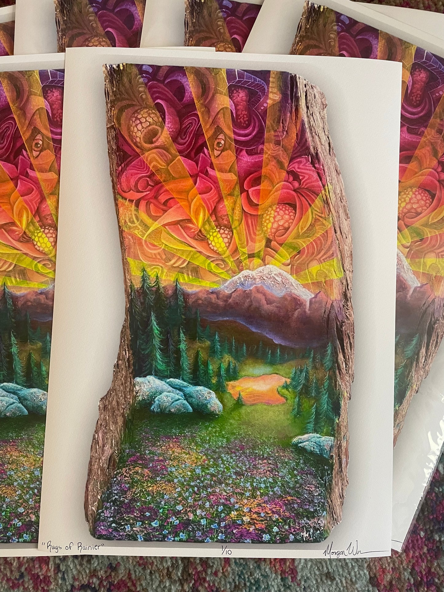 Rays of Rainier GicleeLimited Edition Print