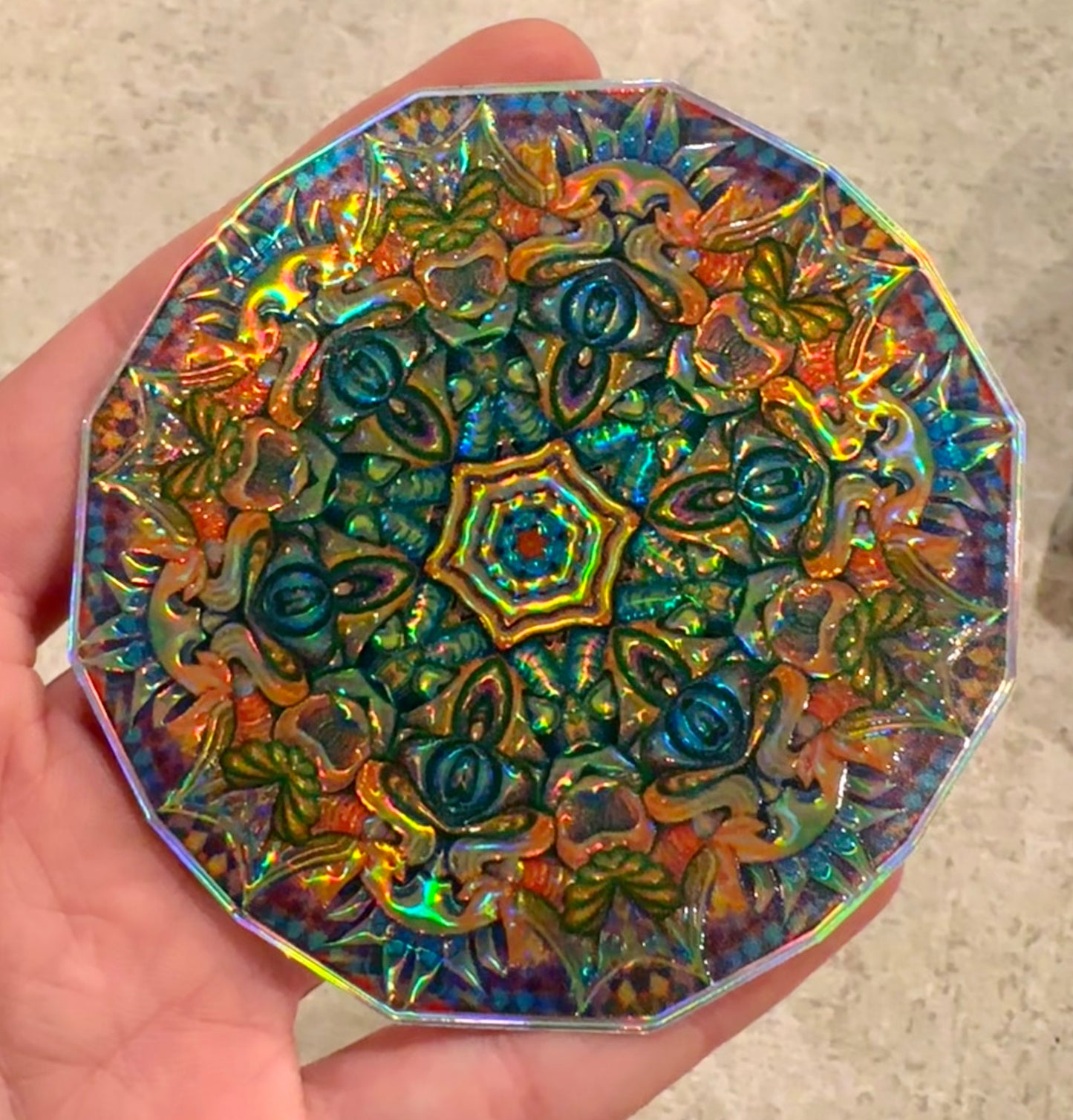 Mandala Holographic Sticker