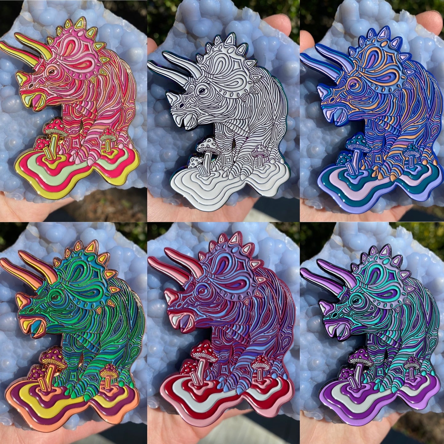 Dino-Trip Enamel Pins