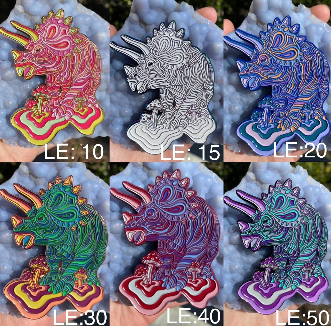 Dino-Trip Enamel Pins